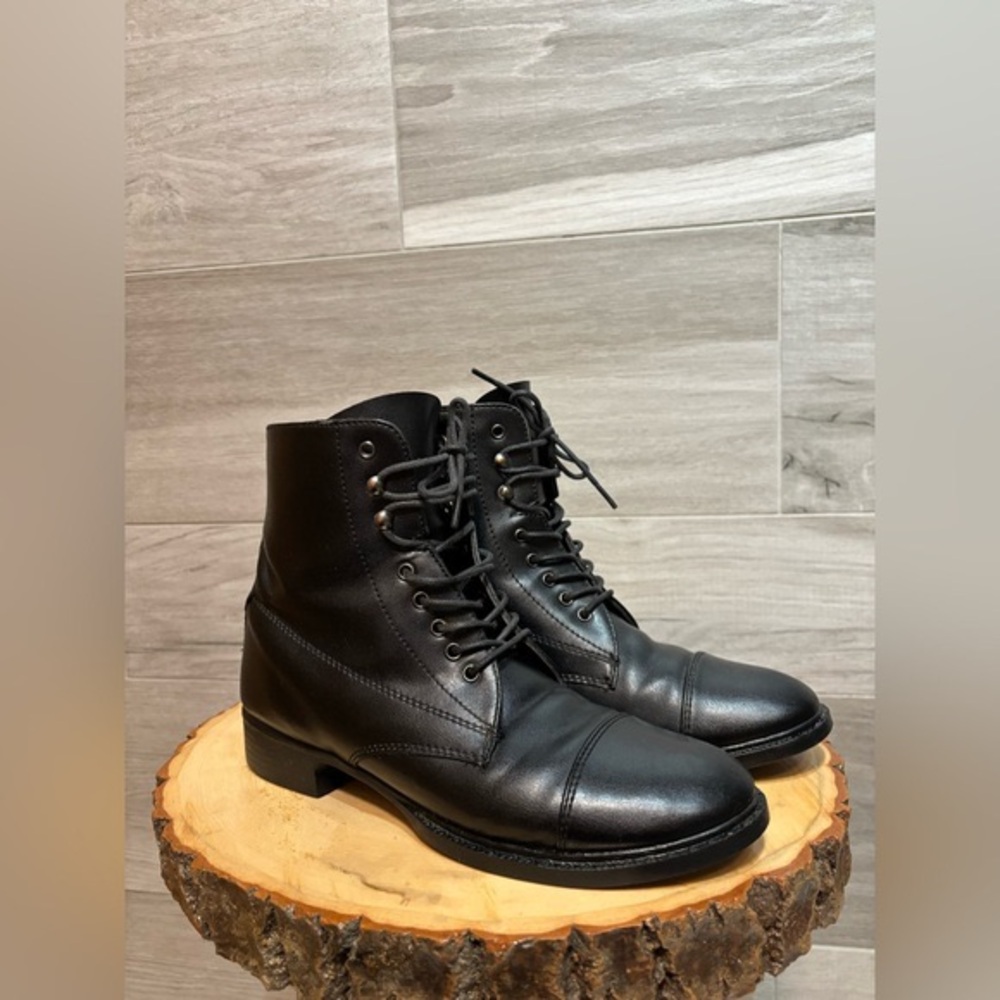 Auken Riding lace-up boots paddock boots black size 5